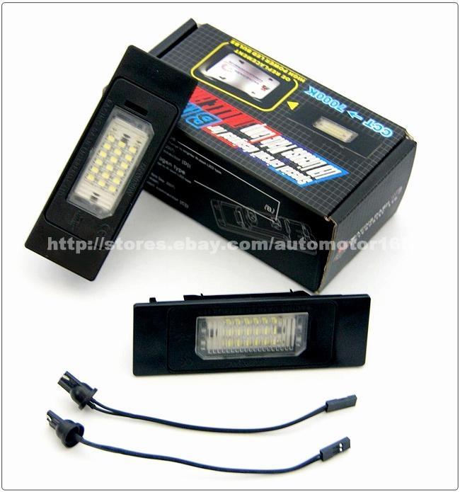 bmw led licence plate lamp