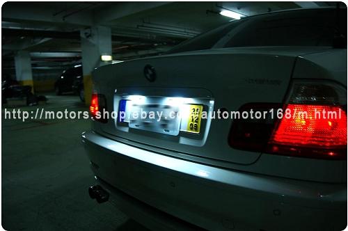 bmw led licence plate lamp