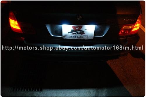 bmw led licence plate lamp