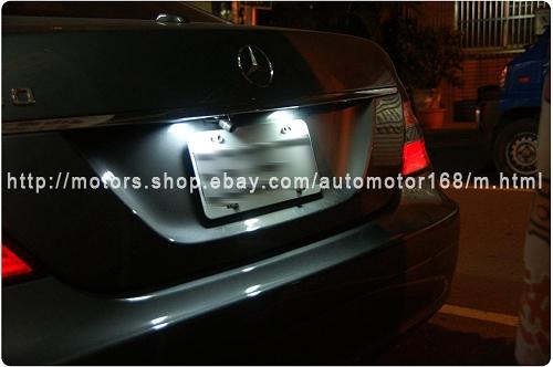 bmw led licence plate lamp