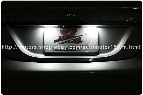 bmw led licence plate lamp