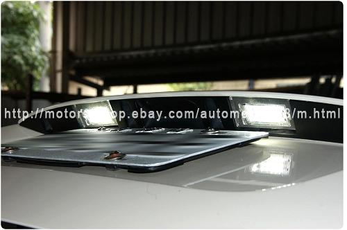 bmw led licence plate lamp