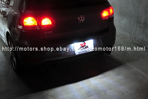 bmw led licence plate lamp