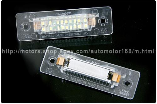 bmw led licence plate lamp