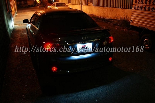 bmw led licence plate lamp