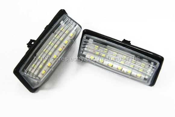 bmw led licence plate lamp