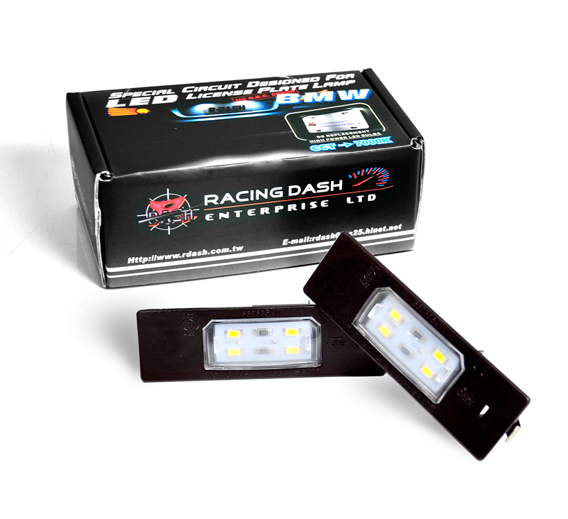 bmw led licence plate lamp