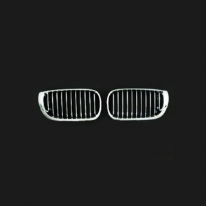 BMW E46 4D (2002-04LCI) Chrome/Black Front Grille