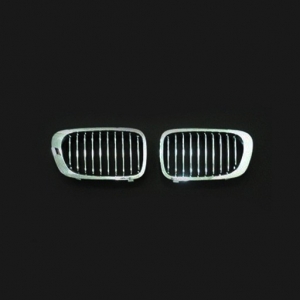 For BMW E46 2D (1999~03 改款前) 電鍍/灰 水箱罩