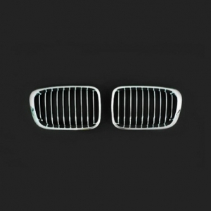 BMW E46 4D (1998~01 Pre-LCI) Chrome/Gray Front Grille