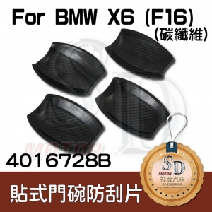 Door Bowl Cover for BMW X6 (F16), Dry Carbon Fiber