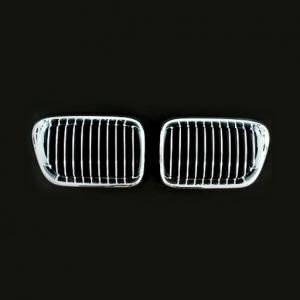 BMW E36 (1996-97) Chrome Gray Front Grille
