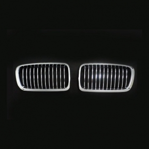 BMW E38 (1999-02) Chrome Gray Front Grille