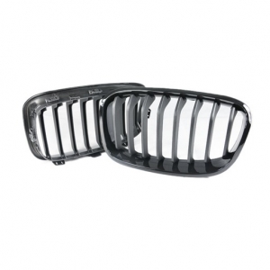 BMW F20 Shiny Black/Matte Performance-Style Front Grille