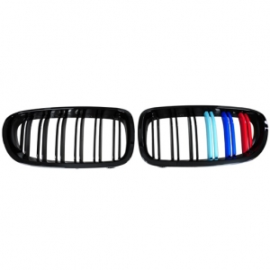 BMW F10 F11 M5-Style Double Slats+Shiny Black+Performance-Style Front Grille