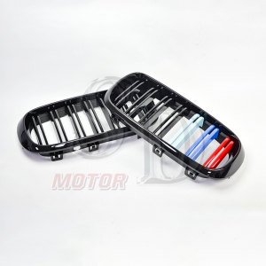 For BMW X5 (F15) / X6 (F16) 雙柵+亮黑+三彩 水箱罩